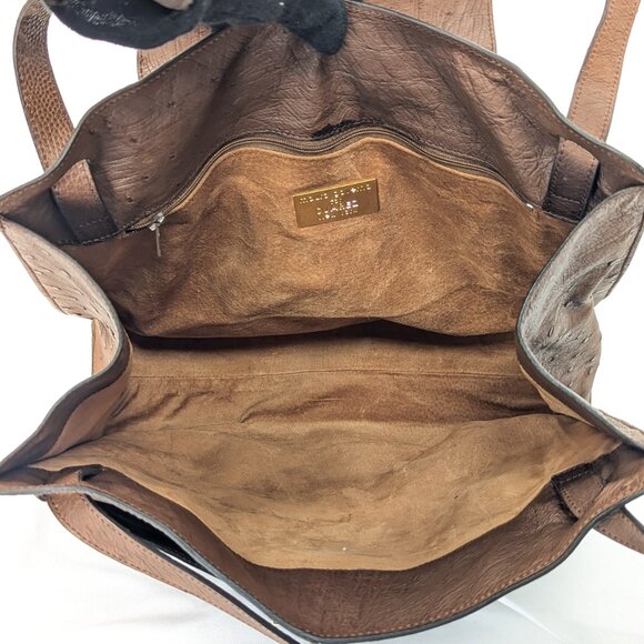 MAURO GOVERNA Ostrich Leather Shoulder Bag - Picture 8 of 14